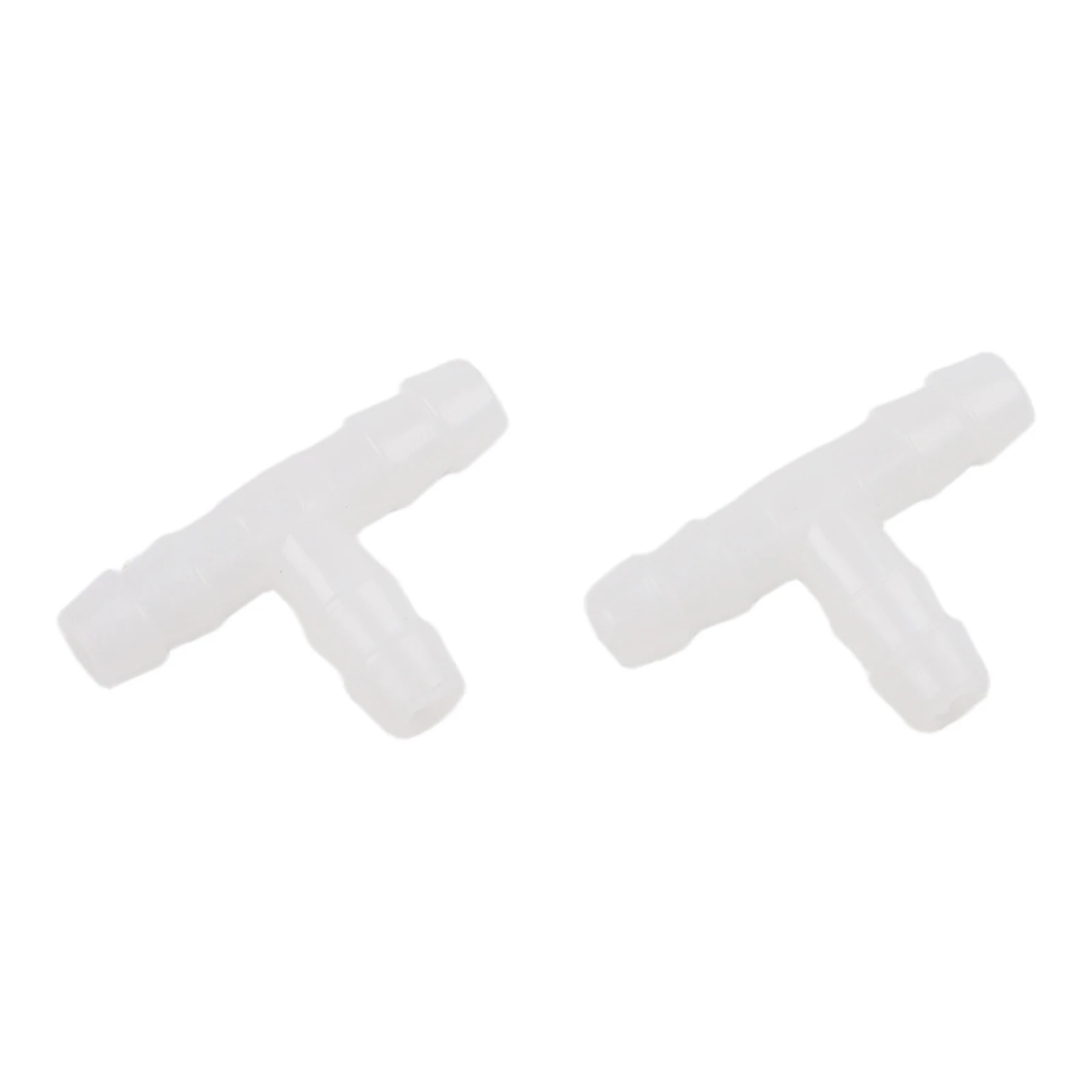 10 Pack PE T Type Tee Connectors for Aquarium Air Pump Hose 4~8mm Compatible with Silicone Tubing for Long Term Use