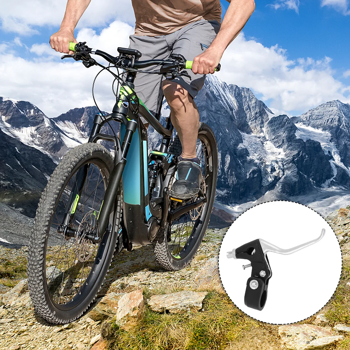 

2Pairs Bike Brake Lever Universal Aluminum Alloy Strong Lightweight Brake Handle for Road Mountain Bike Cycling Accessories