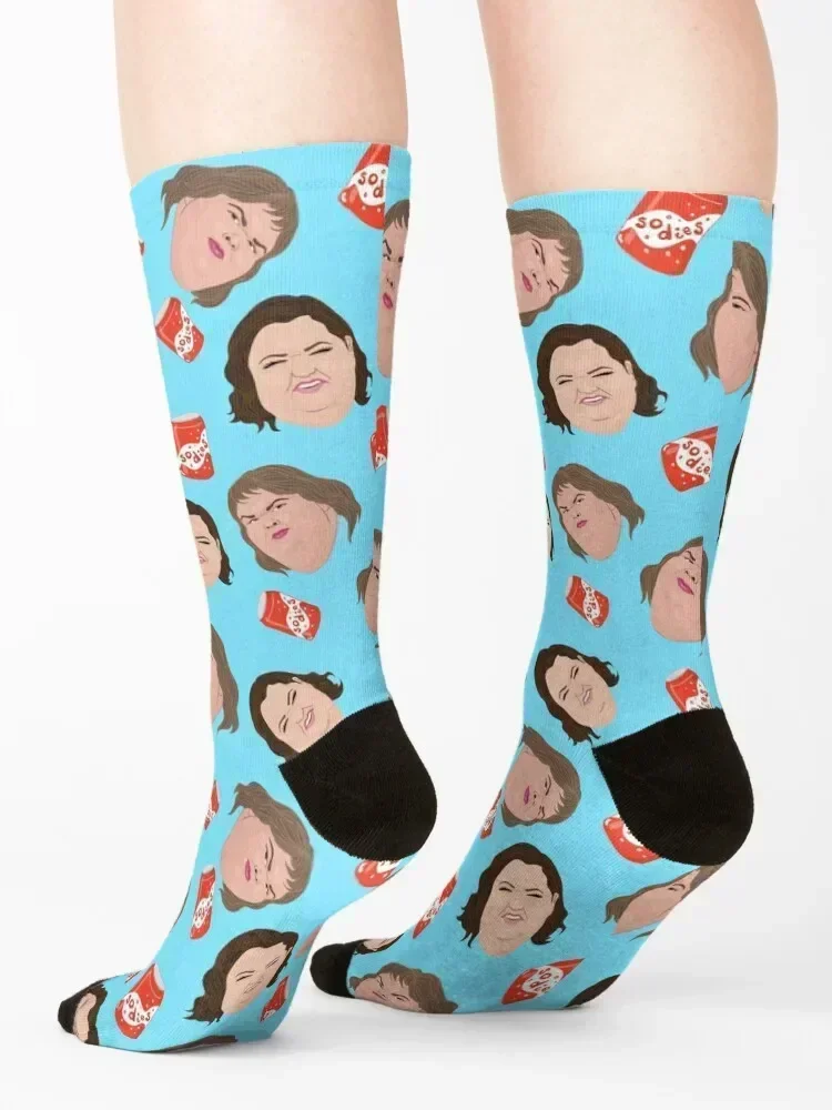 1000lb Sisters – Repeat Print – Sodies – Slaton Sisters Amy Tammy Socken, kurze Wintergeschenke, coole Socken für Damen und Herren