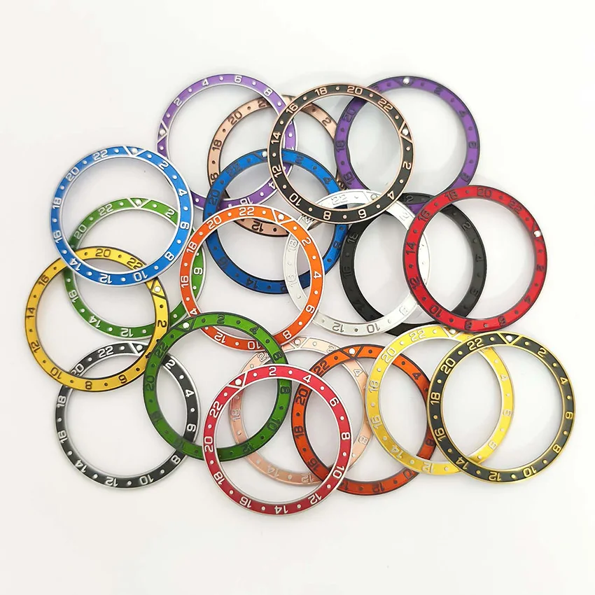 

38mm Magnesium-Aluminum Watch Bezel GMT2-22 for 40mm SUB Watch Case Replacement Watch Ring Inner Diameter 30.5mm