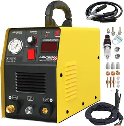 SUSEMSE Plasma Cutter 55 Amp HF IGBT Inverter  Portable Air Plasma Cutting Machine with Accessories 12MM Clean Cut for Metal