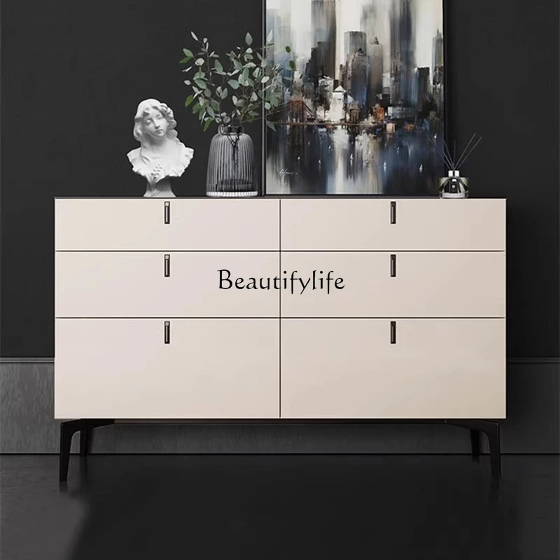 

Nordic creative side cabinet surprise quiet style porch storage cabinet fashion paint