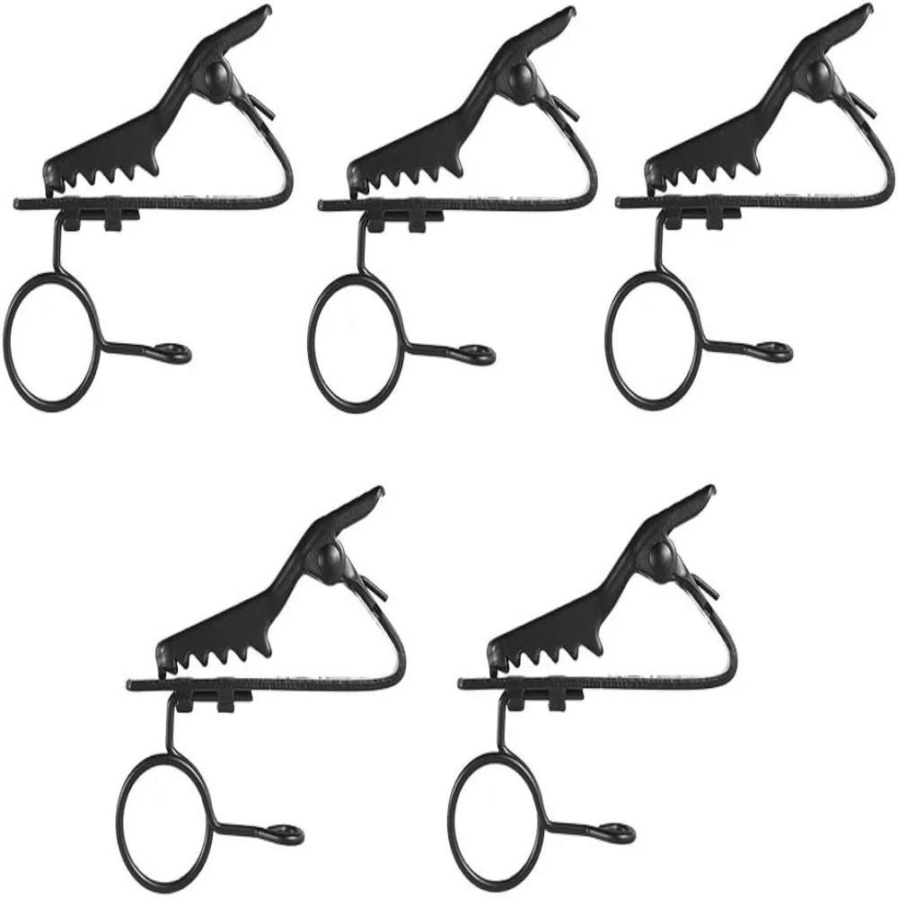 5pcs 7.5mm Diameter Microphone Clamp Metal Material Mini Size Lavalier Microphone Clip Mic Holder Stage Performance