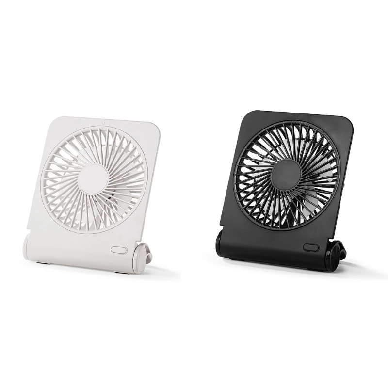 Quiet Small USB Desk Fan Rechargeable Cooling Fan Small & Light 1800mah Y9RF