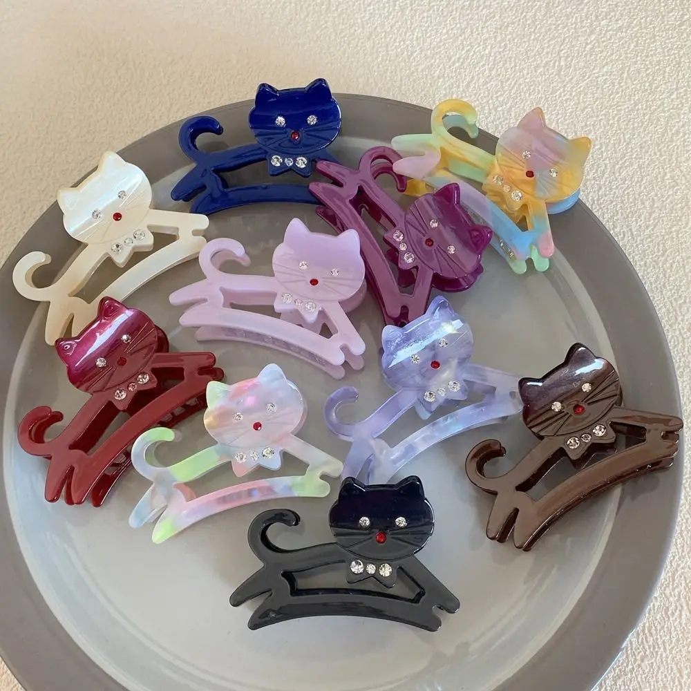 Cute Cat Shape Hair Claw Clips for Women Shark Clip Hairclip Girl Hairpin Crab Barrette Clamp Hair Accessories