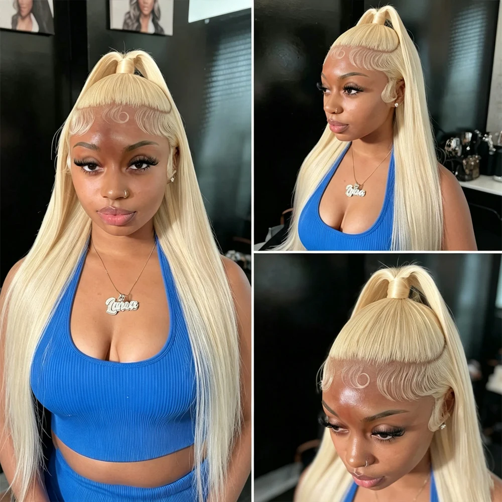 613 Human Hair Wig Body Wave 5x5 HD Lace Closure Wigs Human Hair 613 HD Lace Frontal Wig 13X6 Straight Blonde Wig Human Hair Pre Plucked 13x4 Lace Front Wig Brazilian Remy 360 Full Lace Wigs For Women