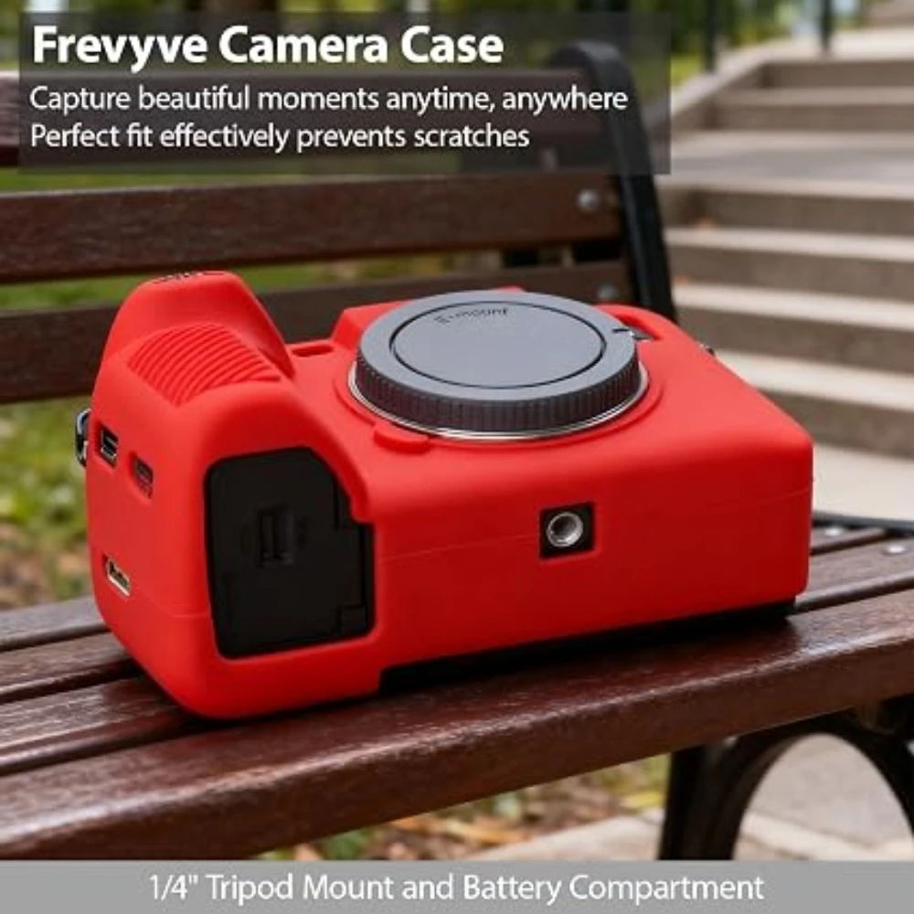Accessories Rubber soft case bag For Sony A74/A7M4/A7IV A7V Camera bag, Anti-drop portable Soft case +1 PCS Free Cleaning Pen