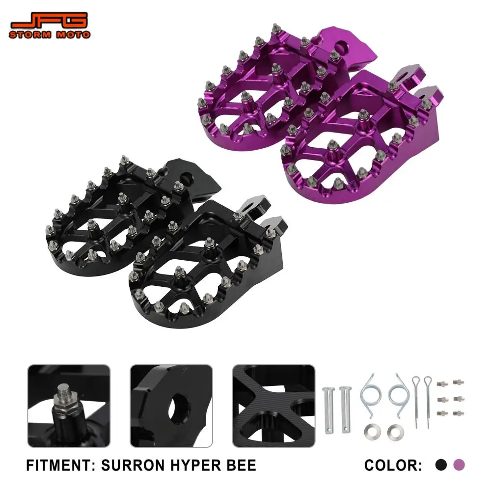 

Для Surron Hyper Bee FootRest подножки педали аксессуары для мотоциклов с ЧПУ мотоцикл внедорожный электрический велосипед Запчасти для мотокросса JFG