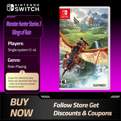 Nintendo Switch Game -Monster Hunter Stories 2 Wings of Ruin - Games Physical Cartridge for Nintendo Switch OLED Lite