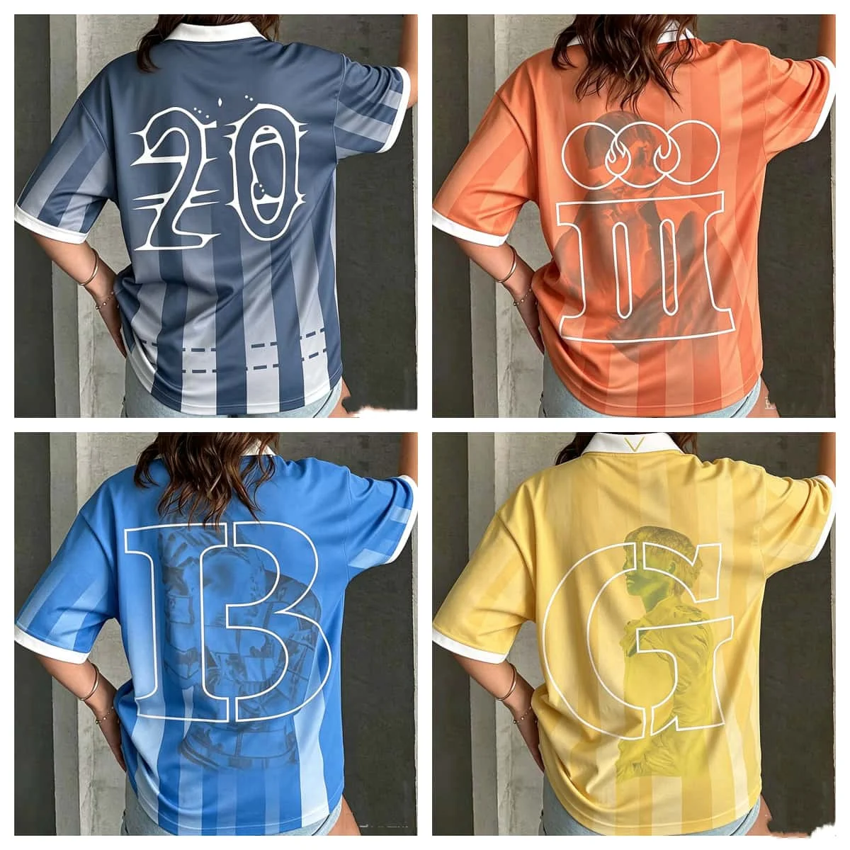 Bigbang 26-27 The Throne Returned Concert Crop Tops for Women G-Dragon Taeyang Fans' Peripheral Gifts Y2K Casual V-neck Jerseys