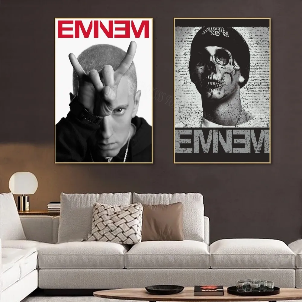 مغني الراب الأمريكي ايمينيم ملصق ملصق فني طباعة بار أثاث غرفة المعيشة ديكور