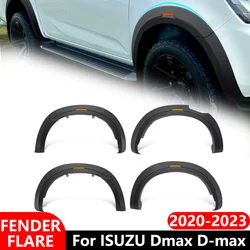 Mud Flaps Fender Flares For Isuzu D-max DMAX 2020 2021 2022 2023 Wheel Arch with Reflectgor Auto Car Parts Exterior Accessories