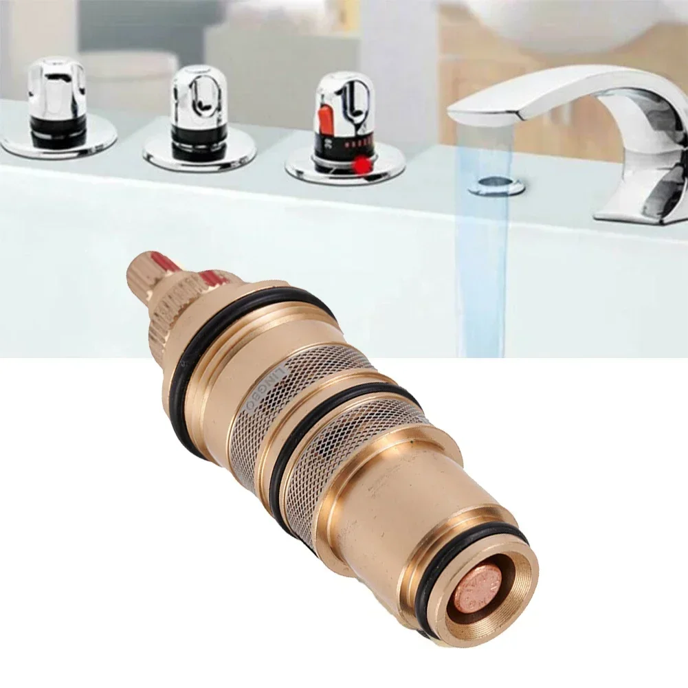 Brass Replacement Thermostatic Cartridge Shower Mixer Valve Bar Repair Kit Brass Temp Range Of 20 - 48 Degrees C