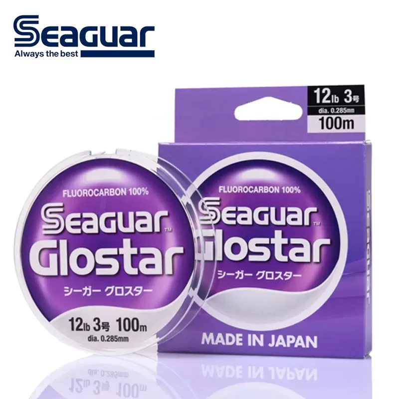 NEW SEAGUAR GLOSTAR Original Fishing Line  4LB-70LB 100% FLUOROCARBON Fishing Lines 100M/60M 50th Anniversary Limited Product