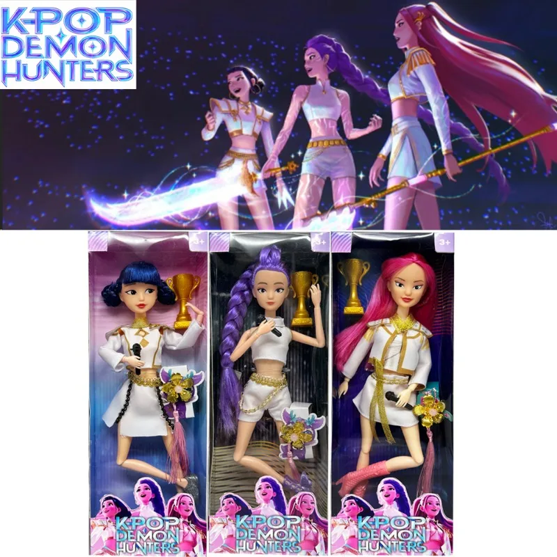 2025 مجموعة كاملة من دمى K-POP الجديدة لصيد الساحرة Lumi È Re Mira Zoe دمى الفينيل التماثيل هدايا عيد الميلاد للأطفال #1