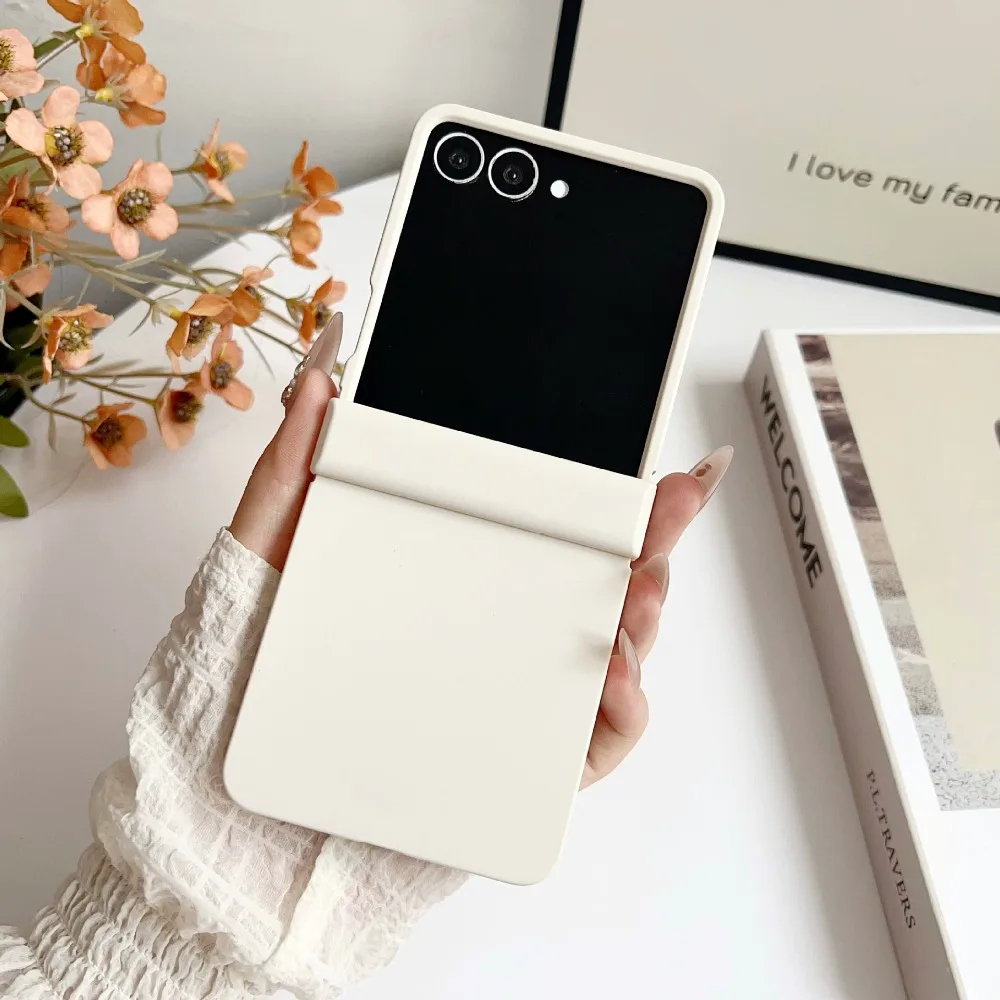 الدوبامين كاندي اللون ماتي قضية الهاتف لسامسونج غالاكسي Z فليب 7 FE 6 5 فليب 4 3 5 جرام المفصلي واقية الغطاء الخلفي الصلب #5