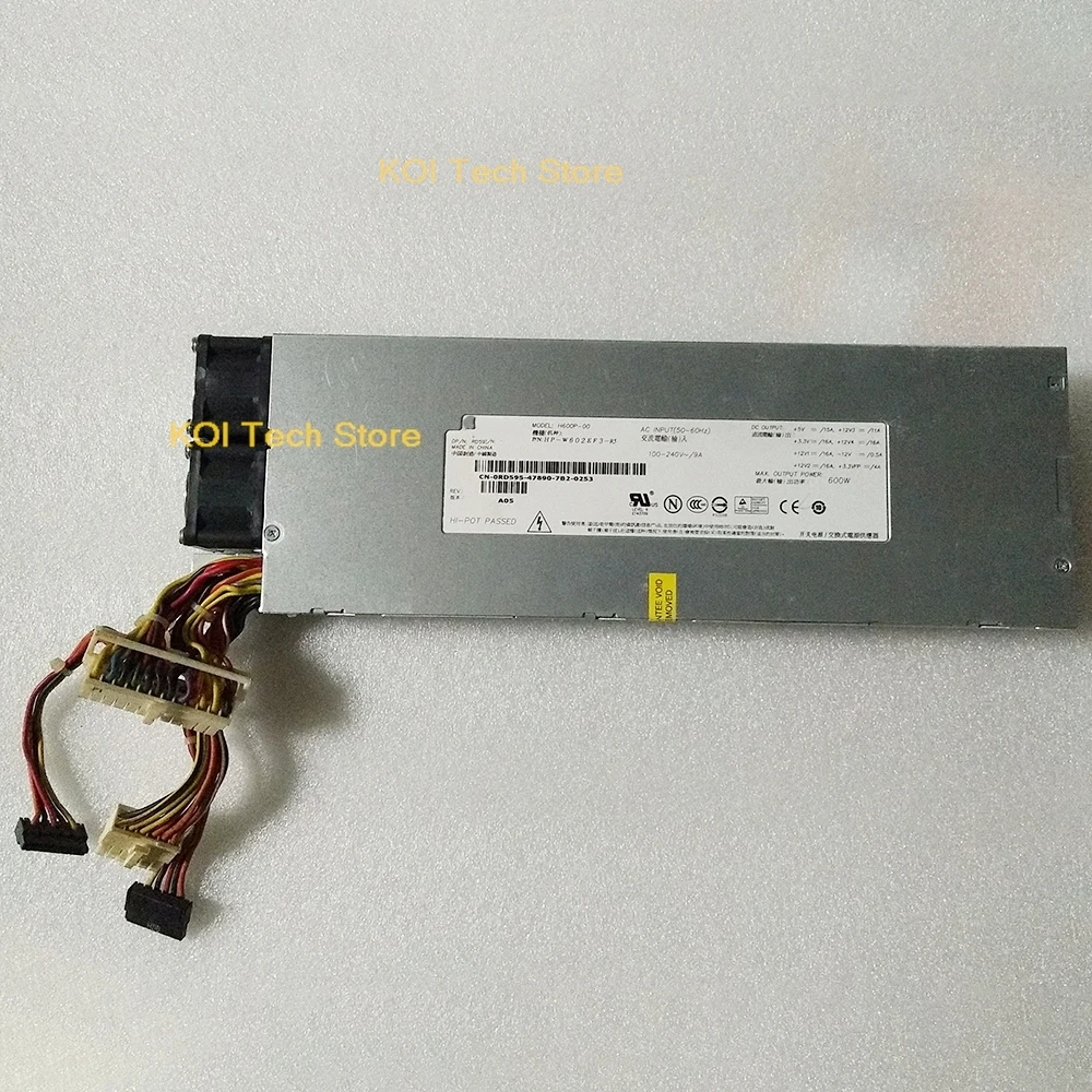 H600P-00 For DELL PowerEdge SC1435 600W Server Power Supply RD595 0RD595