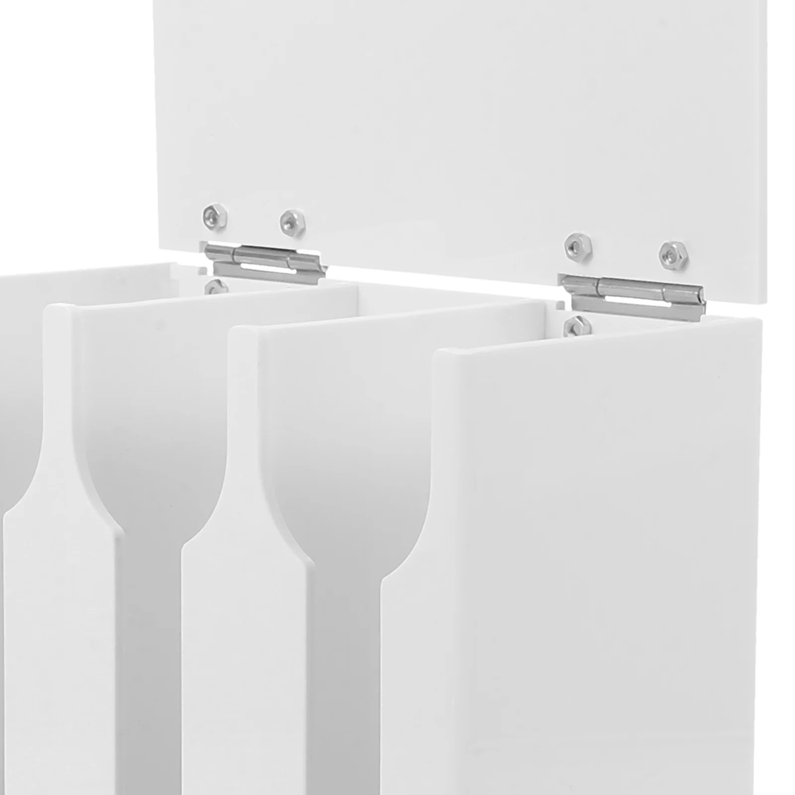 Utensil Box Spoon Storage Case 3 Compartments Acrylic Spoon Holder Organizer Kitchen Countertop Cutlery Dispenser Tableware Rack