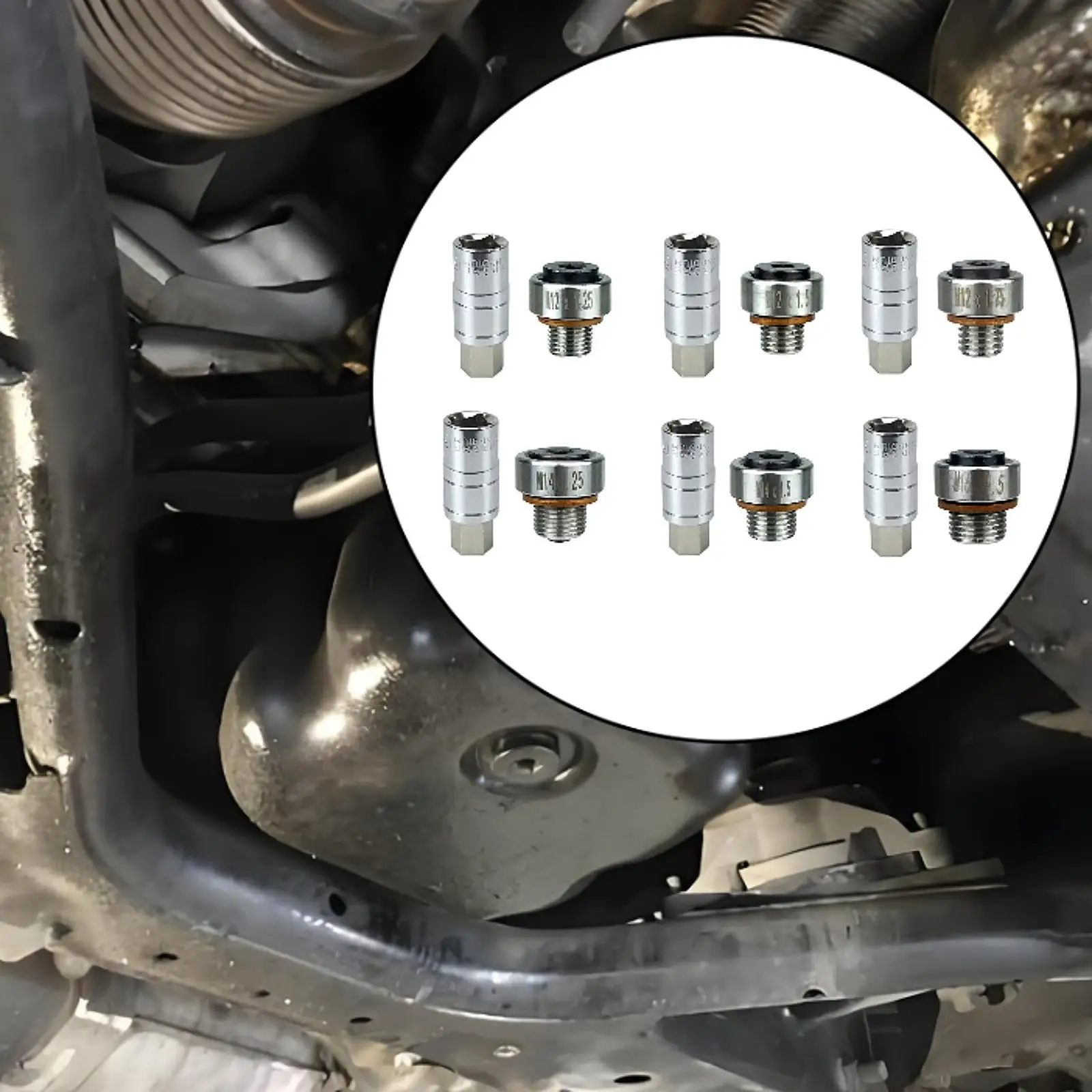 

Repair Screw for Oil Pan Wear Resistant Sturdy Replace Parts Easy to Install Oil Drain Sump Plug Engine Oil Pan Repair Kit