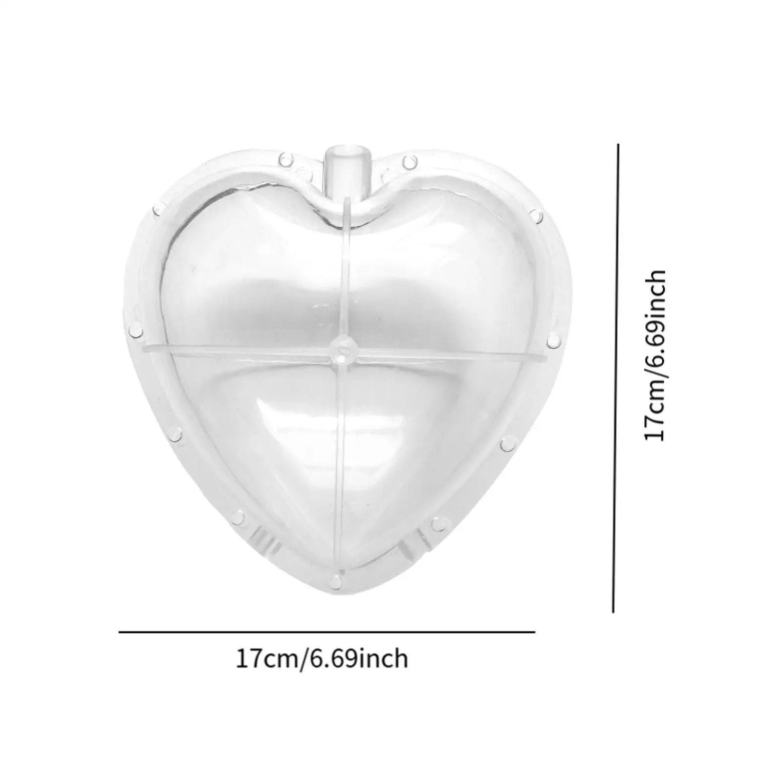 Transparent PP Watermelon Growing Molds Heart Shape Garden Fruit Shaping Tool Sturdy and Easy to Use for Home Garden Plants