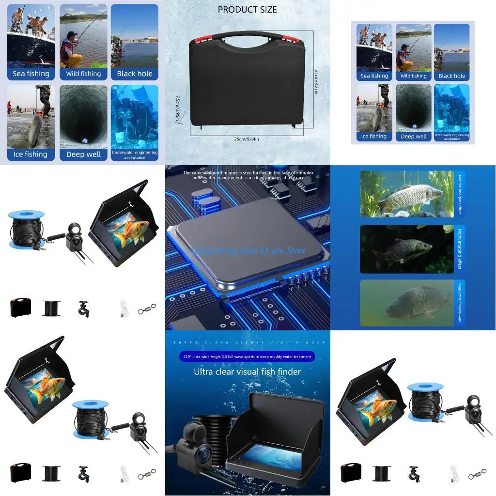 

H9EB IP68 Fish Tracking Device 8000mAh Rechargeable Battery 60kg Load Capacity