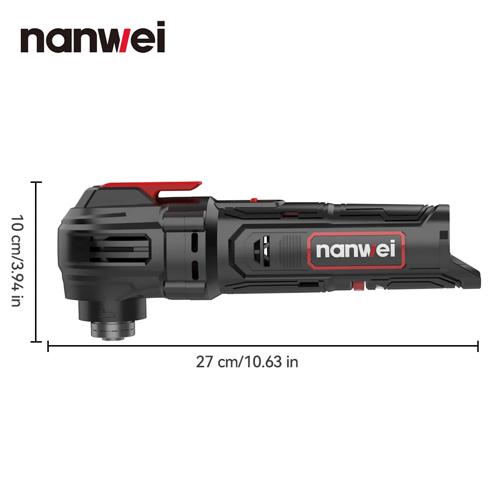 Nanwei Cordless Multifunctional shovel Electric Trimming Machine 12V Cut Machine with Angle Grinder Universal Woodworking Tool