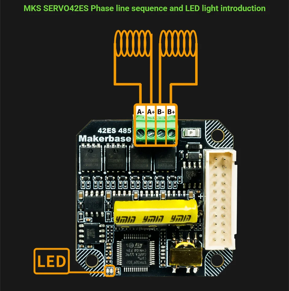 Makerbase MKS SERVO42ES NEMA17 Closed-Loop-Schrittmotortreiber für CNC-3D-Drucker, Gen_L FOC, leise und effizient – Detail 6