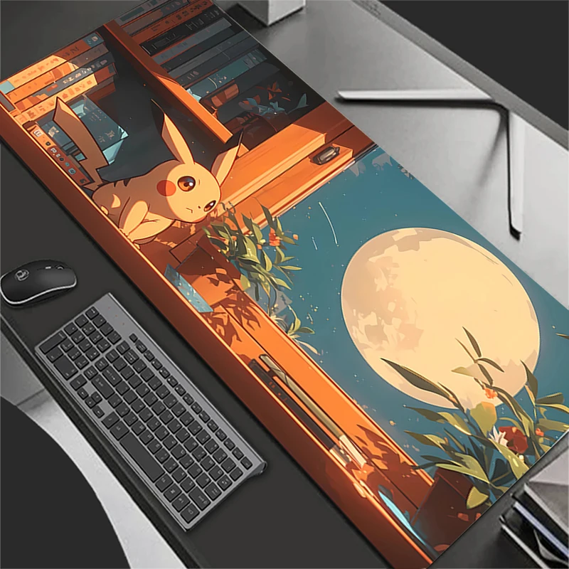 أنيمي الكمبيوتر ماوس الوسادة ألعاب ماوس منصات كبيرة الألعاب P-Pokemons P-Pikachus ماوس XXL مكتب ماوس الوسادة لوحة المفاتيح ماوس السجاد