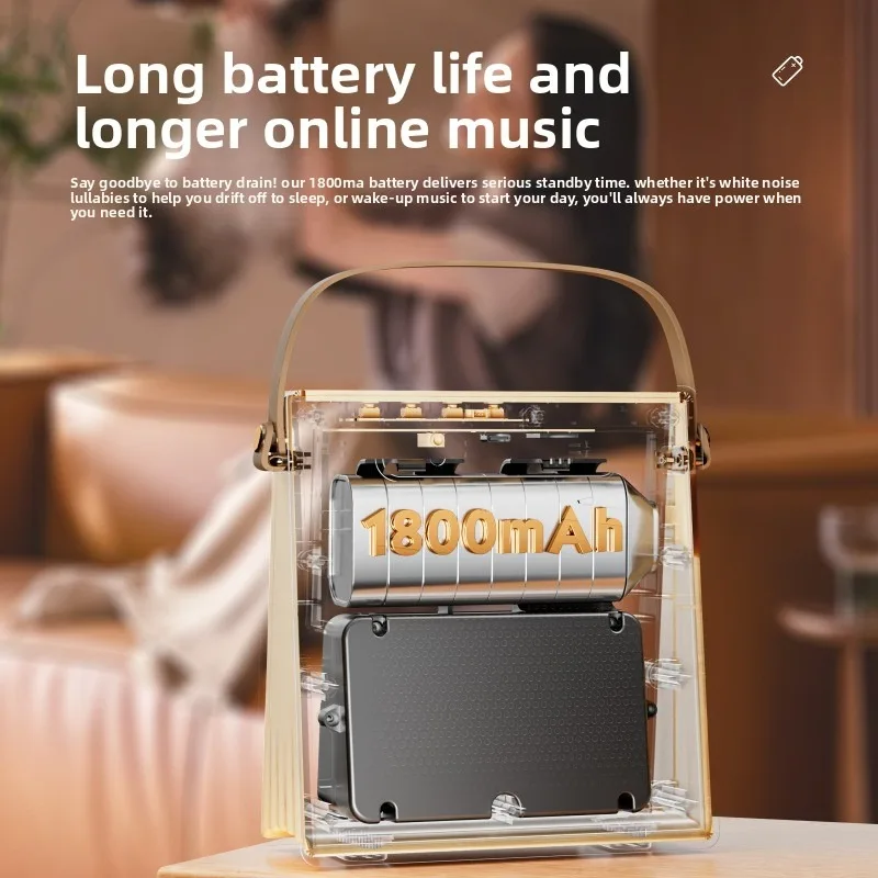 Wireless Bluetooth Speaker with Mic Portable Karaoke Machine for Home Singing Entertainment