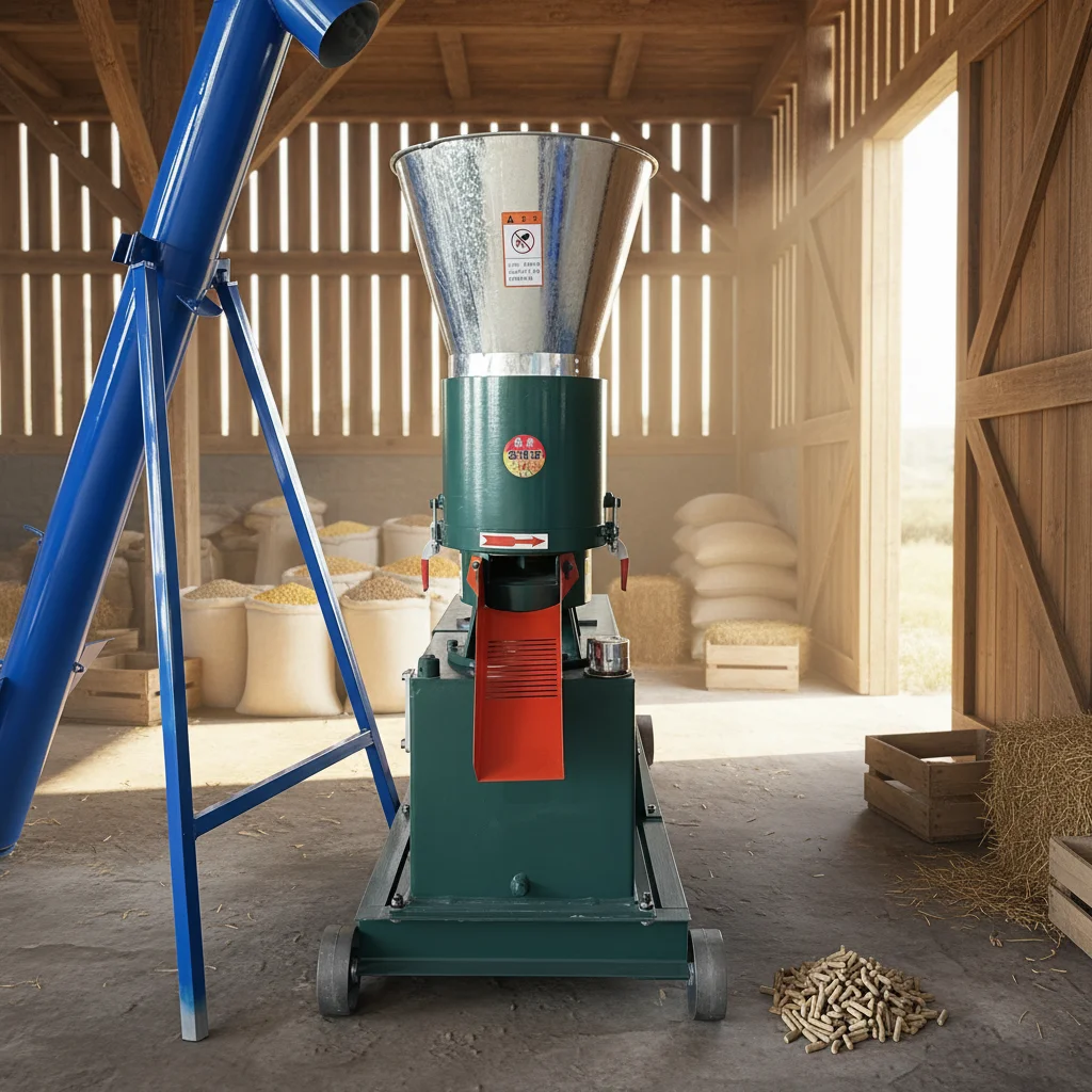 Small Home Use Poultry Chicken Feed Pellet Making Machine For Livestock Animal Production Line