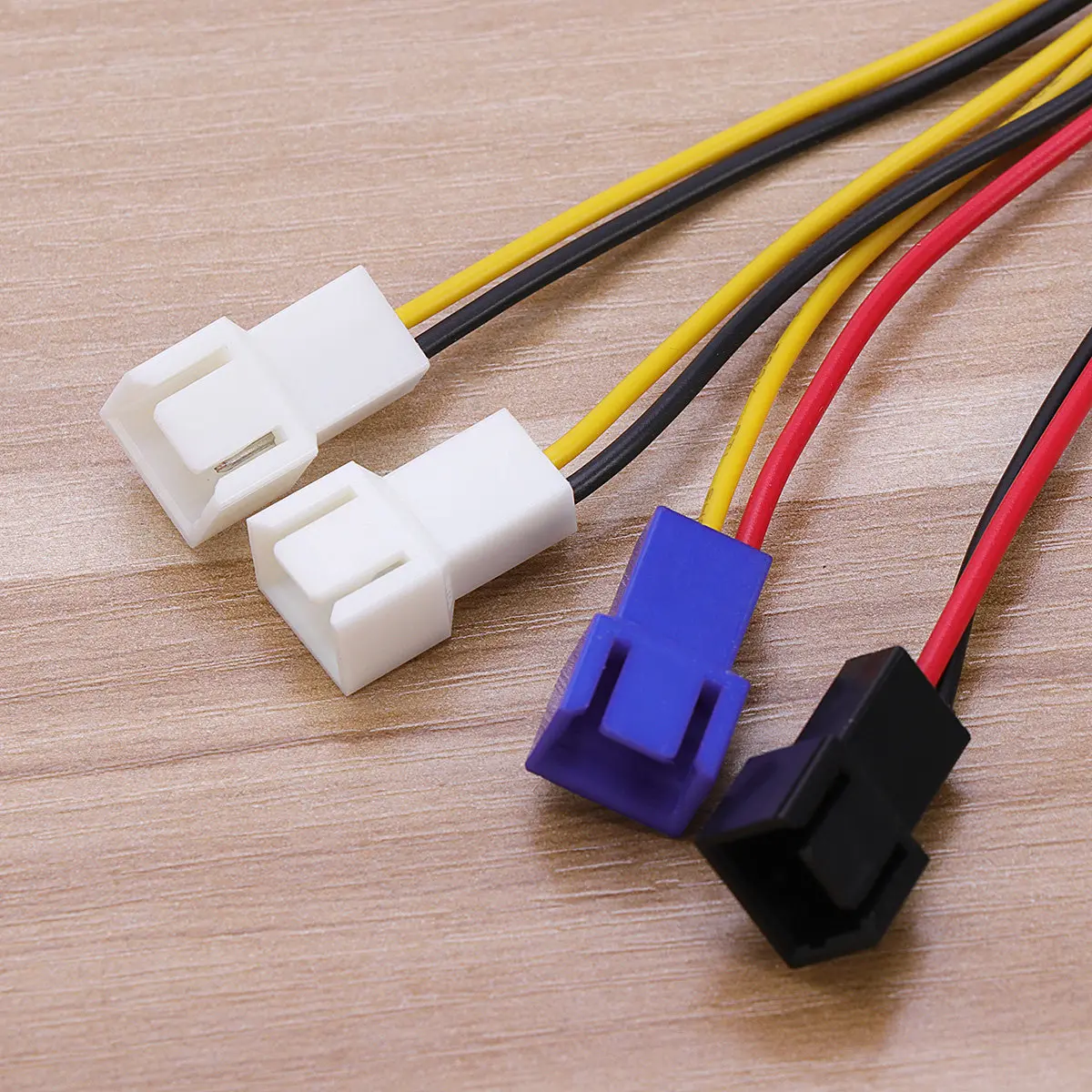 

4 Pin to 3 Pin Pc Fan Cable Connector Cooling Fan Noise Reducer Resistor Wire Easy Install Extension for Computer CPU