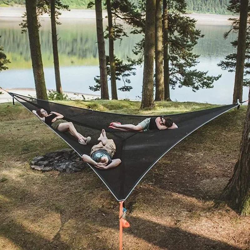 Explosive Outdoor Survival Portable Single Hammock Anti-tear Anti-mosquito Lying Hammock Multi-color