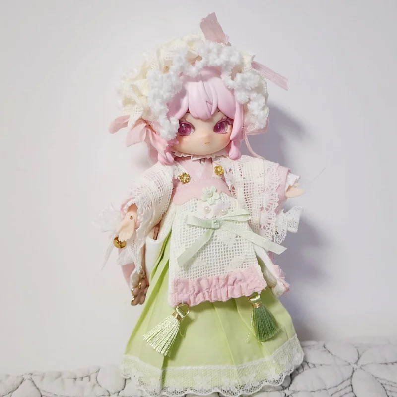 Come4free 1/12 Scale Bjd Doll Clothes Spring Cherry Blossom Dessert Series Kimono Dress Set For Mini Bjd Dolls Outfit Gift - view 2