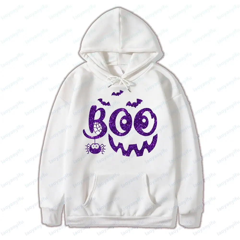 هالوين بو هوديس Hocus Pocus قمصان الخريف الرجال النساء بلوزات هالوين مضحك القمم اليقطين ابتسامة الوجه المطبوعة الشارع الشهير