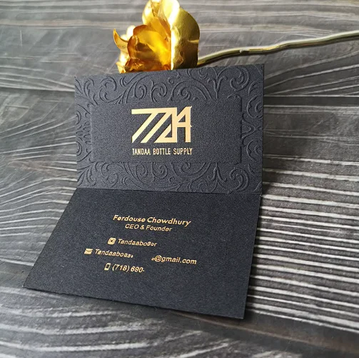 Customized high-quality luxury paper business cards, embossed cotton paper card printing