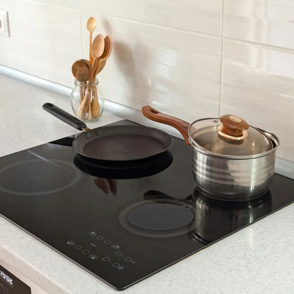 Induction Cooker Protective Mat Silicone Heat Resistant Countertop Mat Anti-Slip Oil-Proof Cooking Induction Cooktop Pad Heat