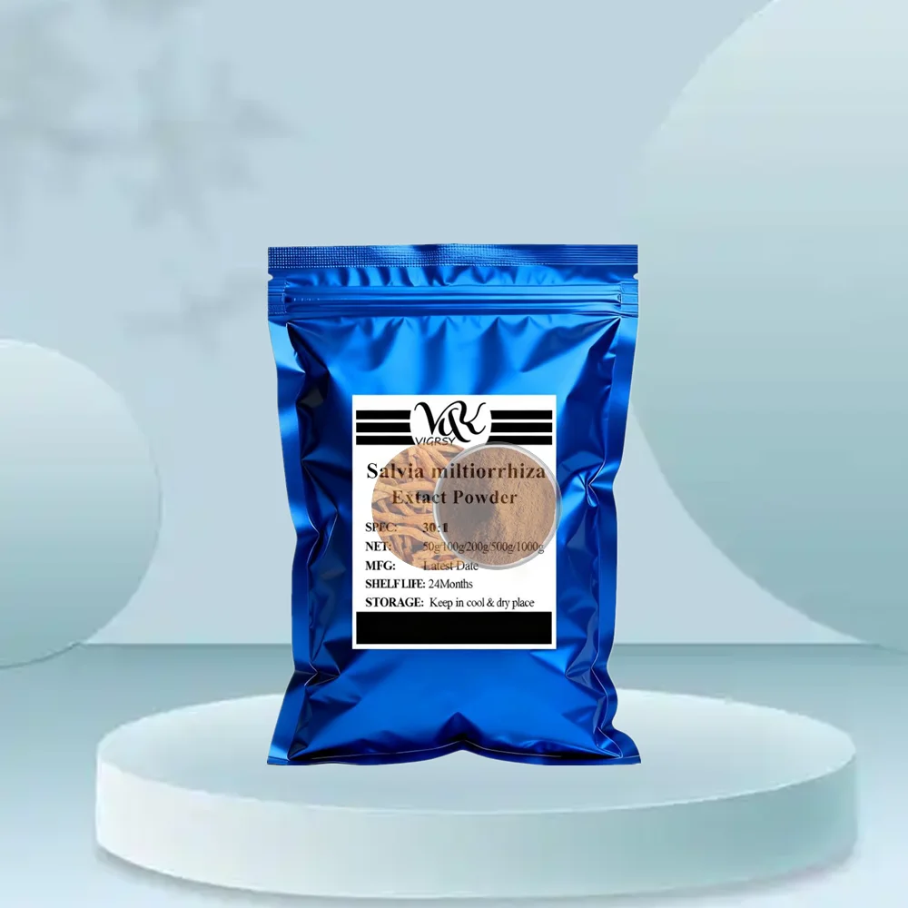 

Out Packing Aluminum Foil Bag for Raw Material Salvia miltiorrhiza 30:1 ExTract Powder Fast Global Shipping