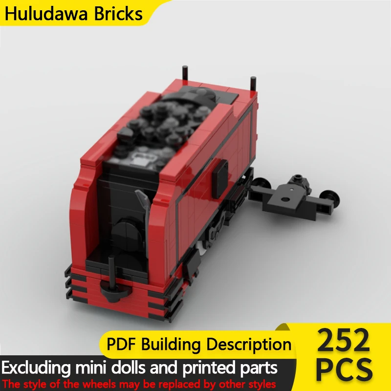 

City Car Model MOC Building Bricks Passenger Train Tender Modular Technology Children Holiday Gifts Assemble Toys Suit