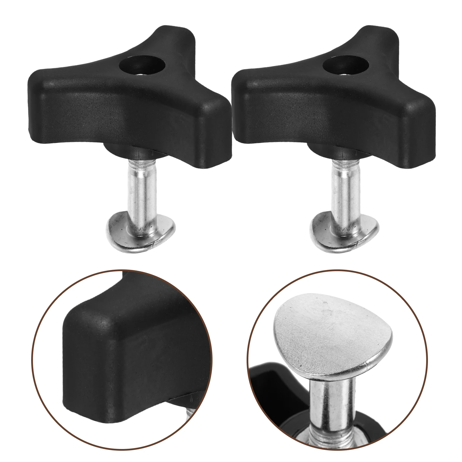 

4 Set Lawn Mower Screws Hand Fixing Nut Lawnmower Universal Handle Accessories Metal Plastic Knob Bolt Handrail Nuts