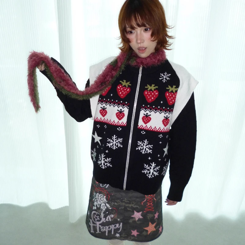 شتاء جديد لطيف الجاكار سستة فضفاضة سميكة الدافئة المرأة سترة الأصلي الرجعية تصميم تنوعا التخسيس سترة معطف السيدات #6