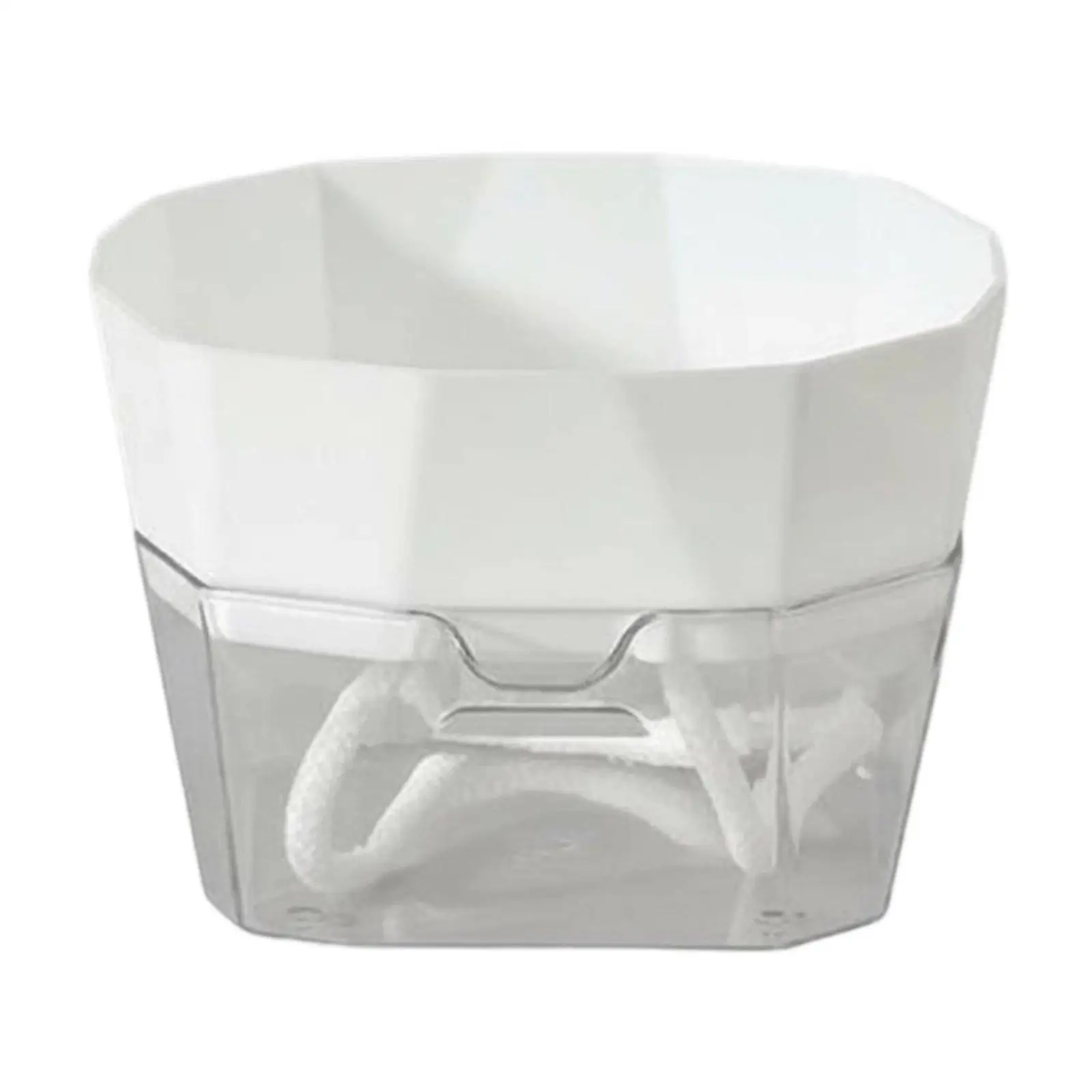 Hydroponic Vase Two Layer Self Watering Planter Transparent PET Bulb Forcing Container for Indoor Windowsill