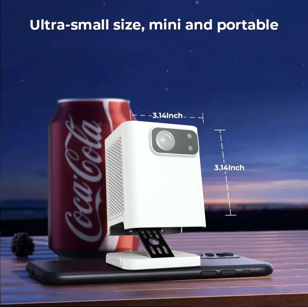 [2024 New Mini Portable DLP Projector]Factory OEM ODM Hot 1080p Mini Portable Full HD LED LCD Smart Home Theater projector