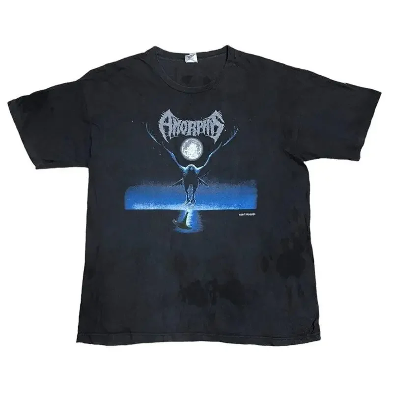 90S Amorphis Band Tee Black Winter Day Remake Shirt Te8527