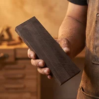 Raw Ebony Blanks, Carving Wood Sticks, Unfinished Black Ebony Blocks, DIY Timber for Musical Instrument Making, 120×40×8 Mm 3