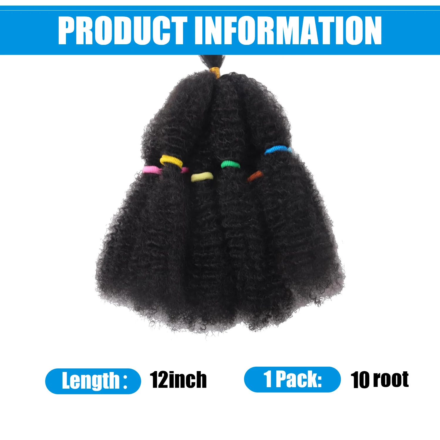 Afro Kinky Haar 12 Inch 1/6 Packs Pre Uitgerekt Afro Kinky Twist Haar Afro Vlechthaar Kinky Twist Gehaakte Vlechten Synthetisch