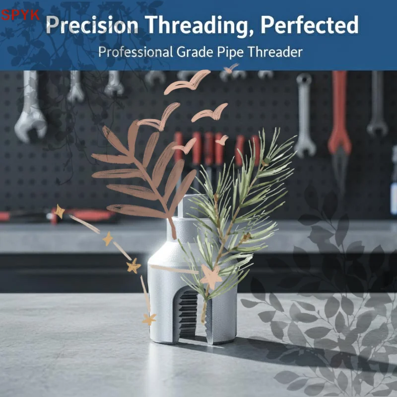Integrated Internal External Pipe Threading Tool PVC: 4PCS Threader Set 1/2 3/4 1 Maker