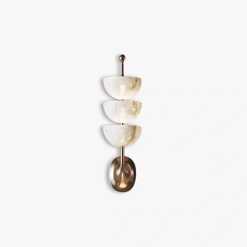 

Retro wall lamp decoration design sense antique bedside lamp imitation marble stairs hotel model room lamps