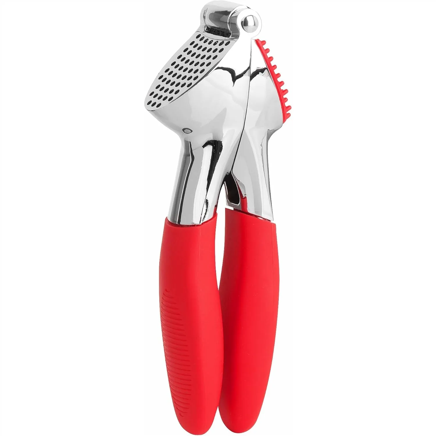 

Garlic Press with Built-In Cleaning Aid, Large Chamber, Ergonomic Handle, Dishwasher Safe for Easy Meal Prep
