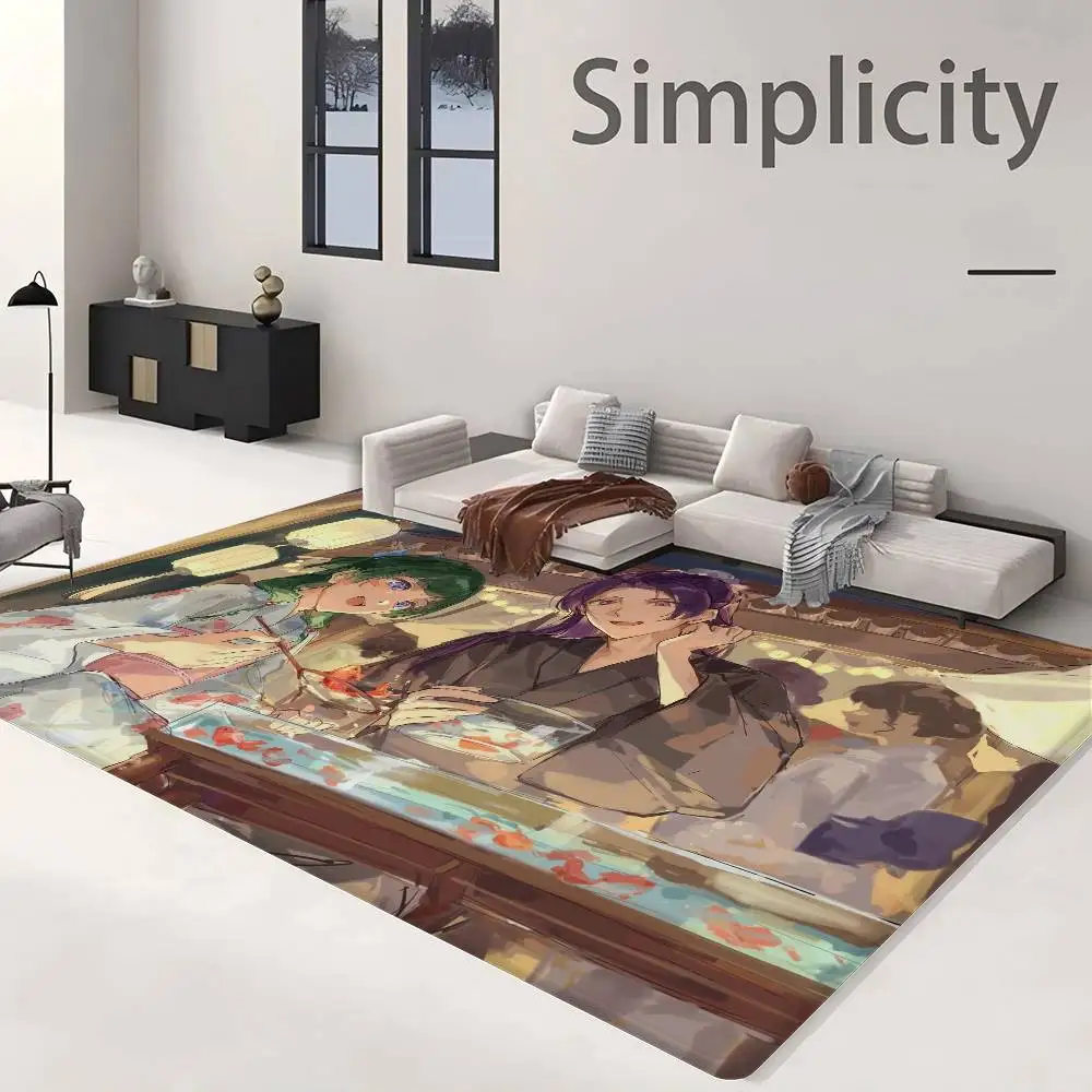Maomao Jinshi A-Apothecary Diaries Hallway Carpet Washable Non-Slip Living Room Sofa Chairs Area Mat Kitchen Doormat Area Rug