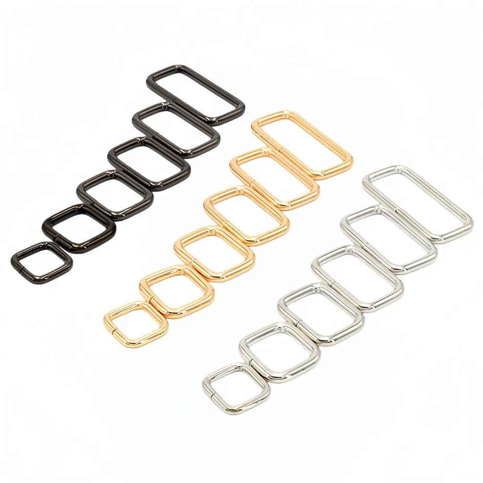 

Bag Ribbon Adjustment Buckle Metal Decoration Square Buckle Iron Wire Rectangle Buckle Luggage Hardware Accessories